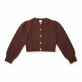 1984 Brown Cropped Cardigan