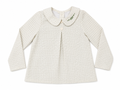 1984 Cream Check Round Collar Shirt