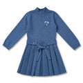 1984 Dusty Blue Knit Dress