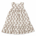1984 Japanese Blossom Ruffle Dress