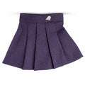 1984 Purple Wool Pleated Skirt
