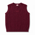 1984 Wine Cable Knit Vest