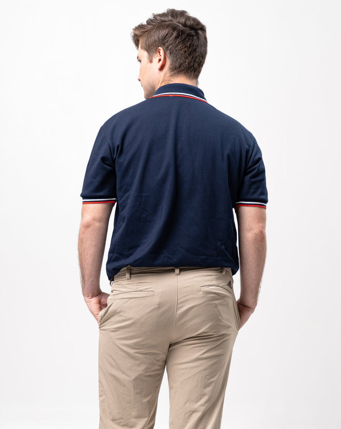 2-Tipped Classique Plain Polo Shirt