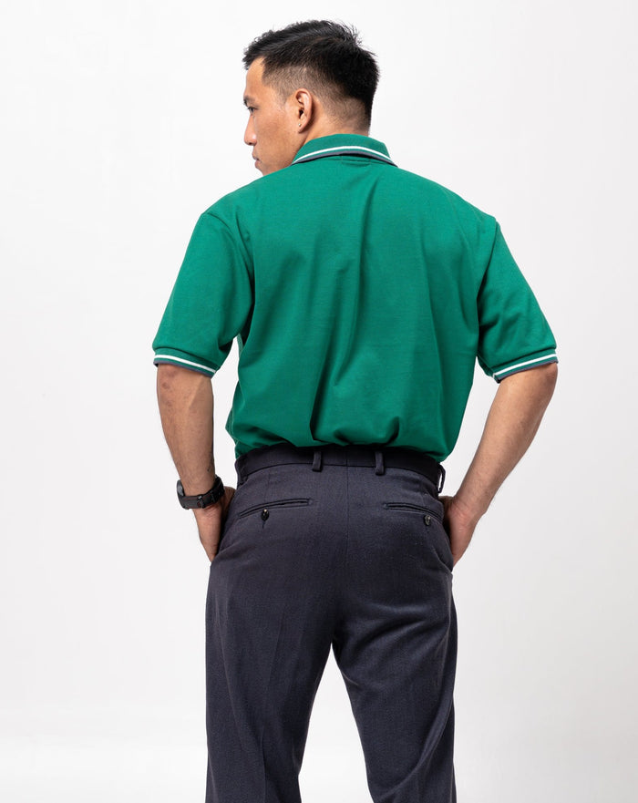 2-Tipped Classique Plain Polo Shirt