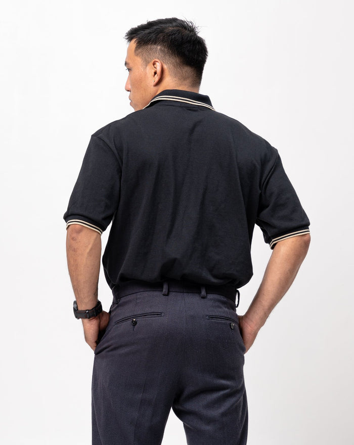 2-Tipped Classique Plain Polo Shirt