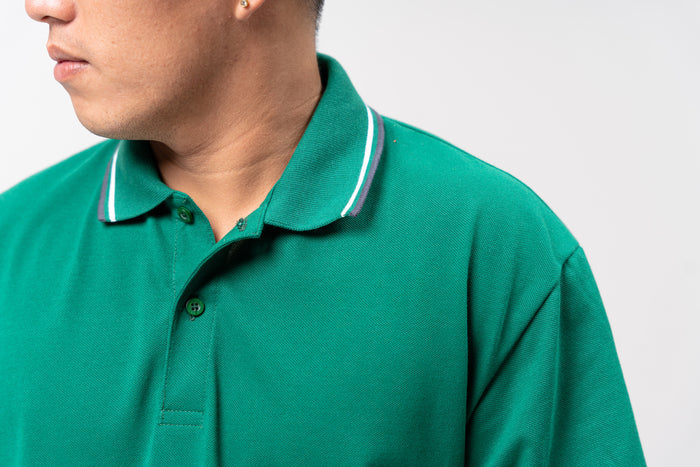 2-Tipped Classique Plain Polo Shirt