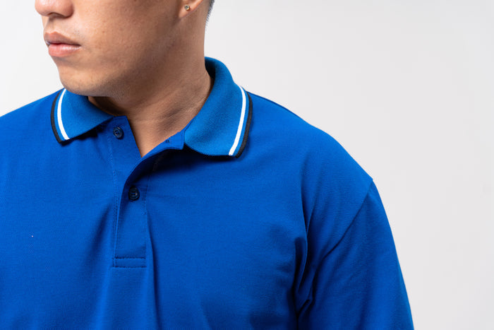 2-Tipped Classique Plain Polo Shirt