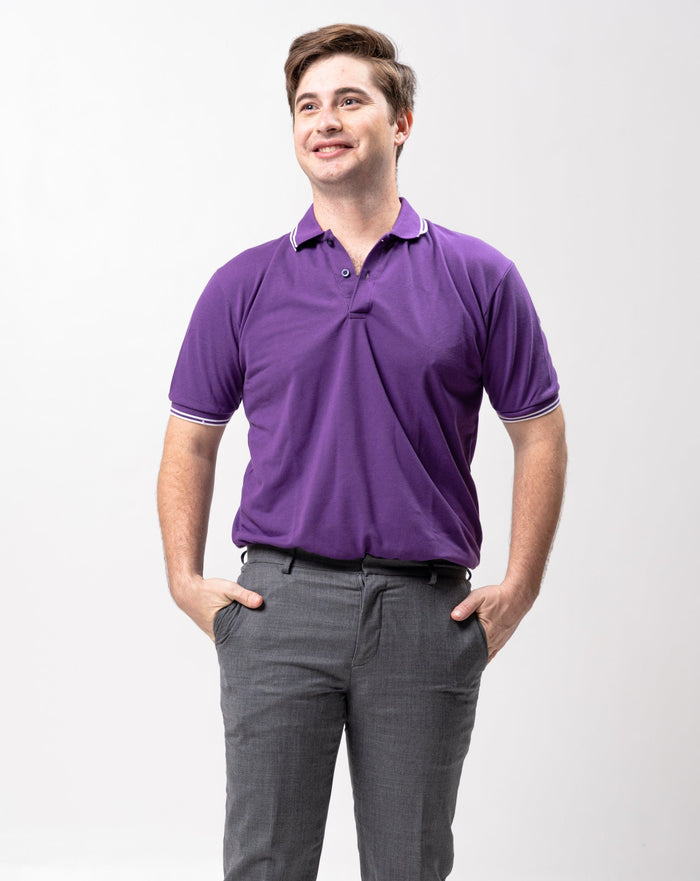 2 Tipped Classique Polo Shirt Plain