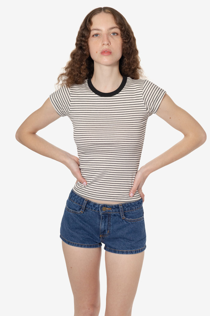 Natural/Black Pencil Stripe/Black