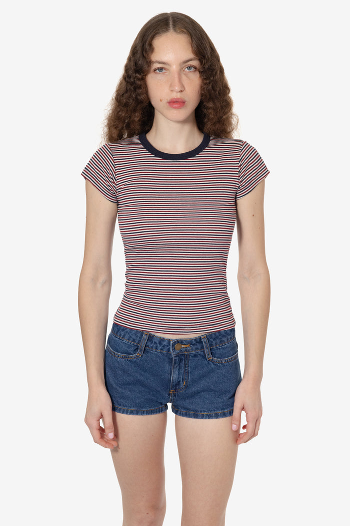 Cranberry/Navy/Natural Candy Stripe/Navy