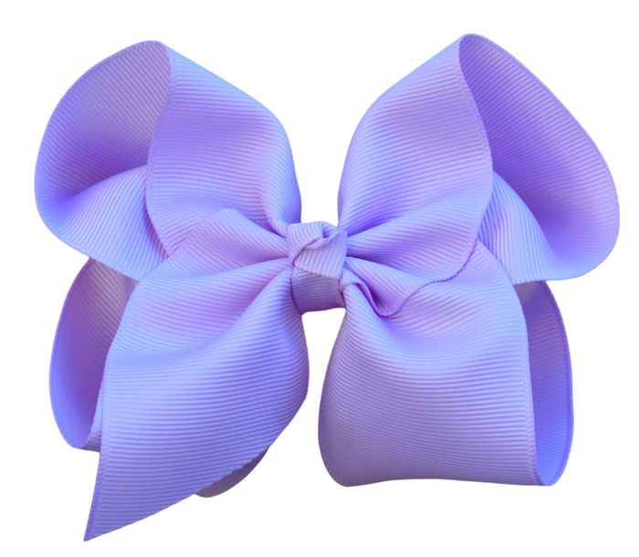 5 inch ( 2 inch Ribbon Width) Solid Grosgrain Bow: 5 Inch / Shocking Pink
