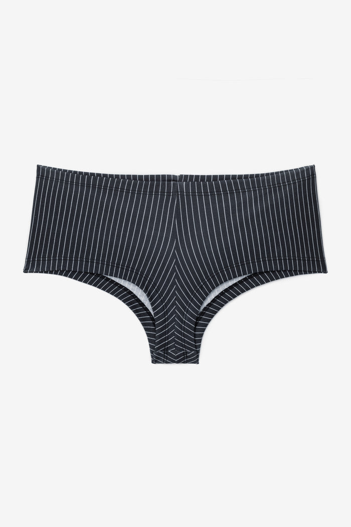 Charcoal/White Pinstripe