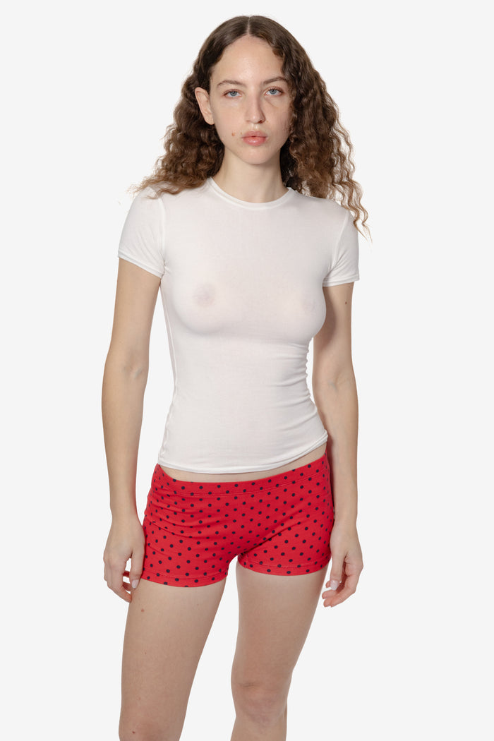 red/navy polka dots