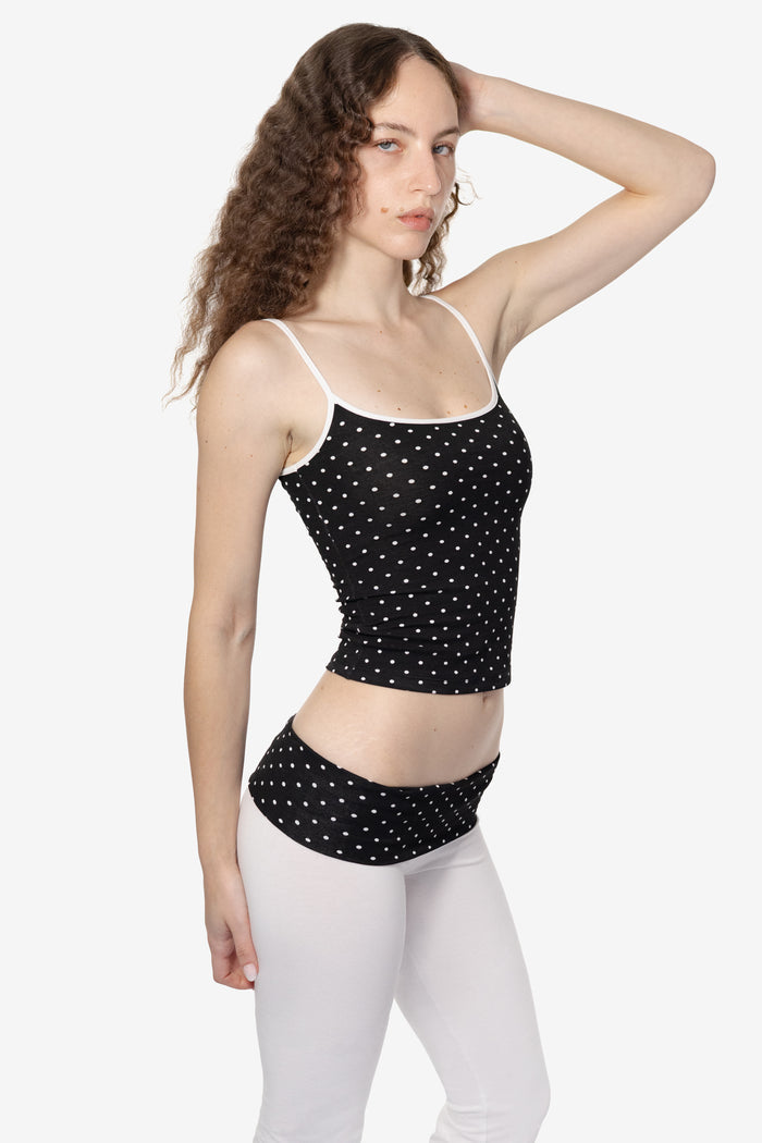 Black/White Polka Dots/White