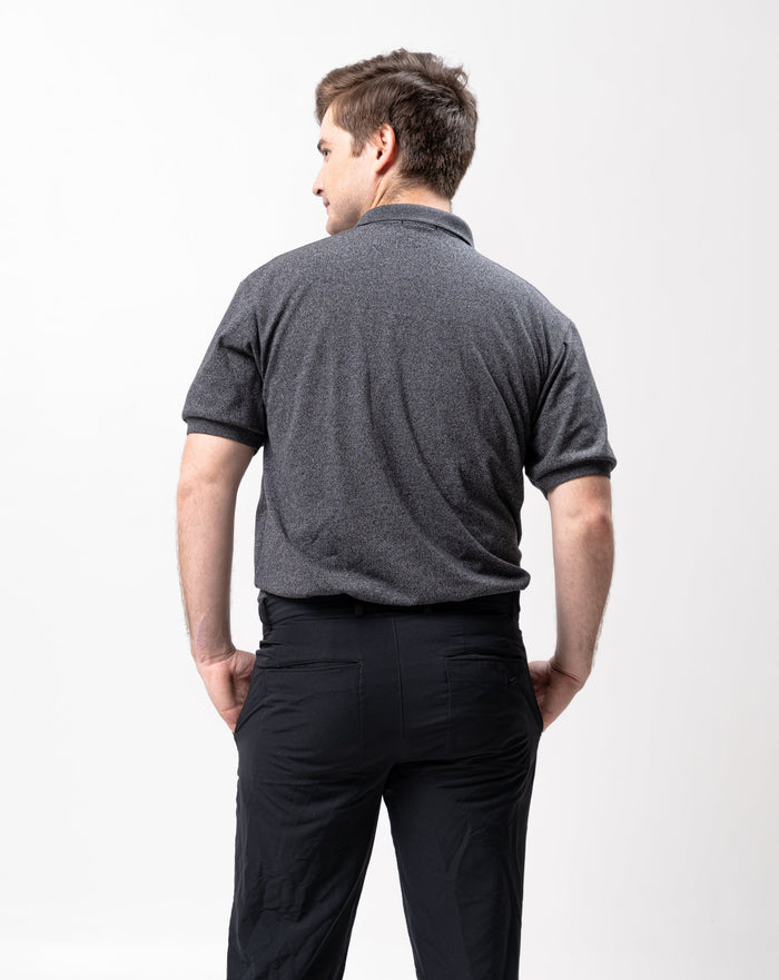 Acid Black Classique Plain Polo Shirt