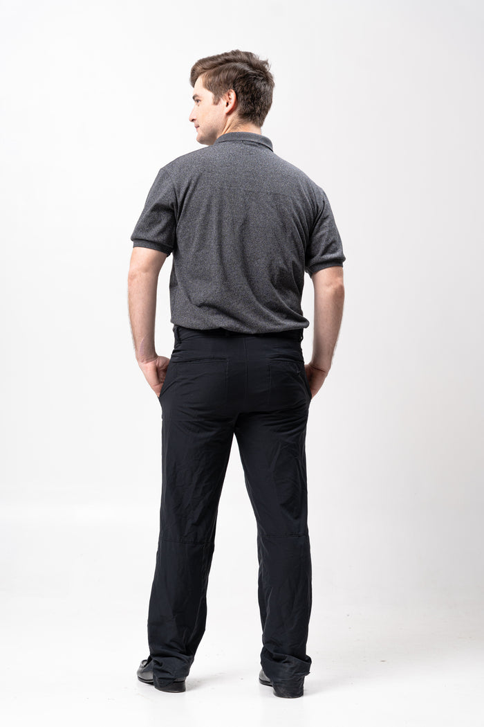 Acid Raven Black Classique Plain Polo Shirt