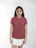 Acid Red Maroon Classique Plain Women's Polo Shirt