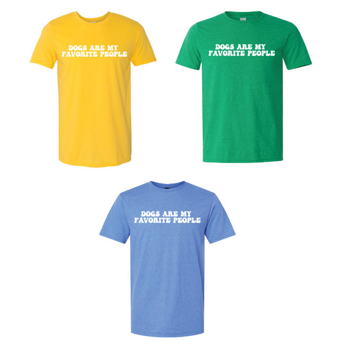 Adult Dogs Are My Favorite People Short Sleeve Tee