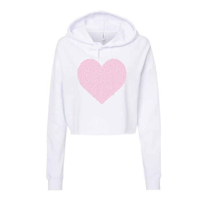 Adult Women's Heart Crop Sweatshirt