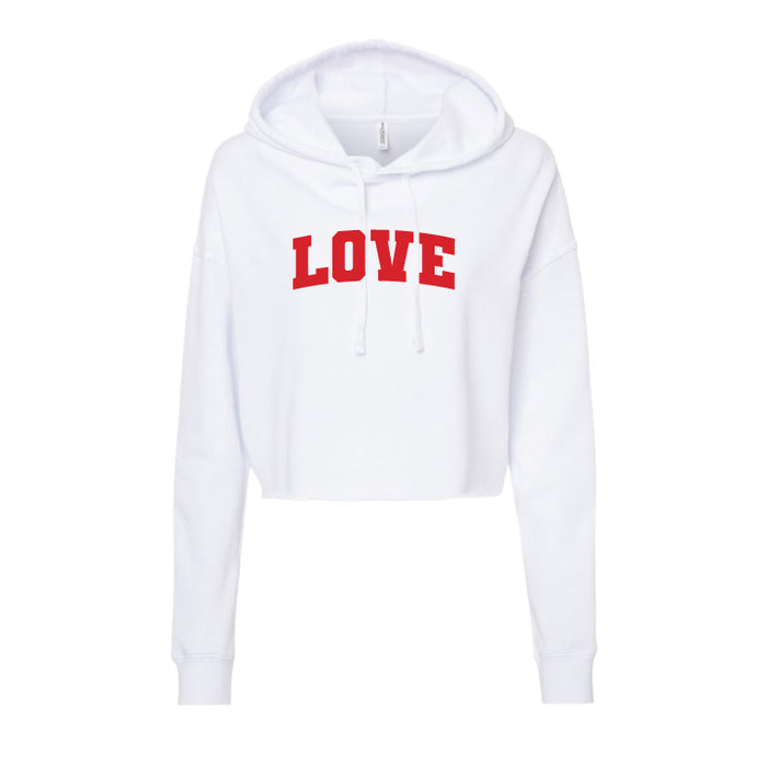 Adult Women's Love Crop Sweatshirt
