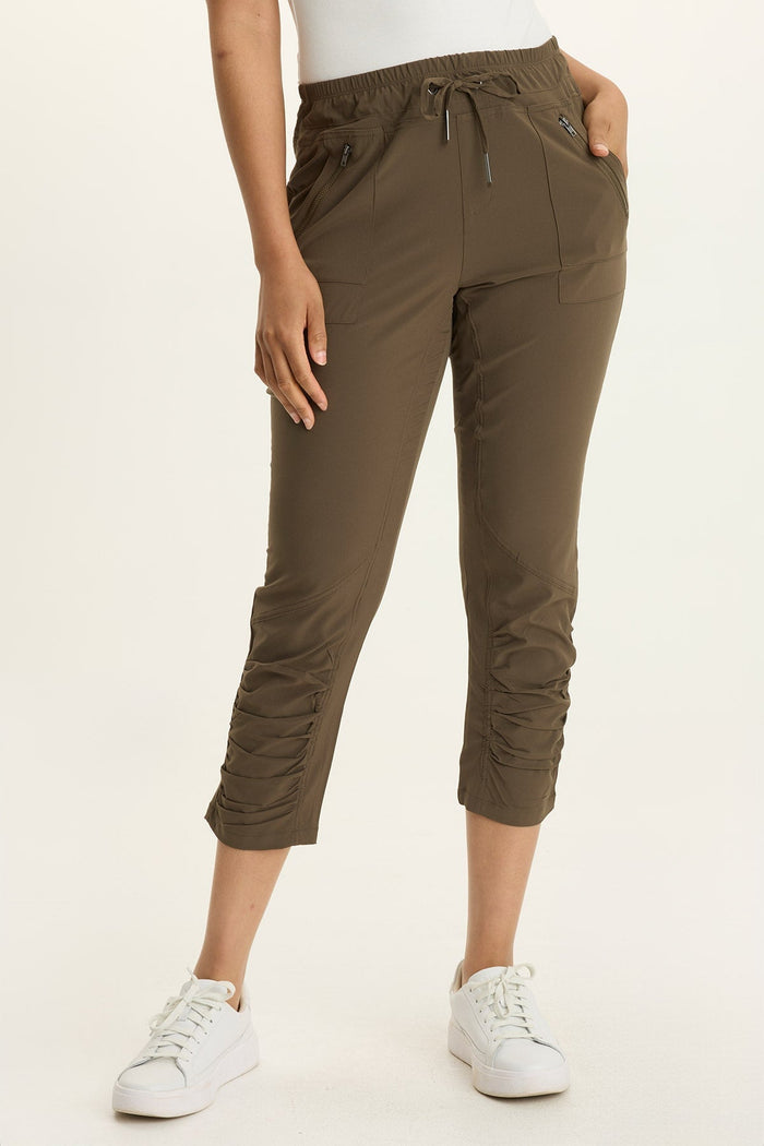 Wearables Aksana Whisper Stretch Ruched Active Slim Pant