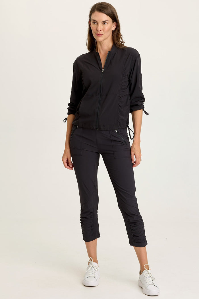 Wearables Aksana Whisper Stretch Ruched Active Slim Pant