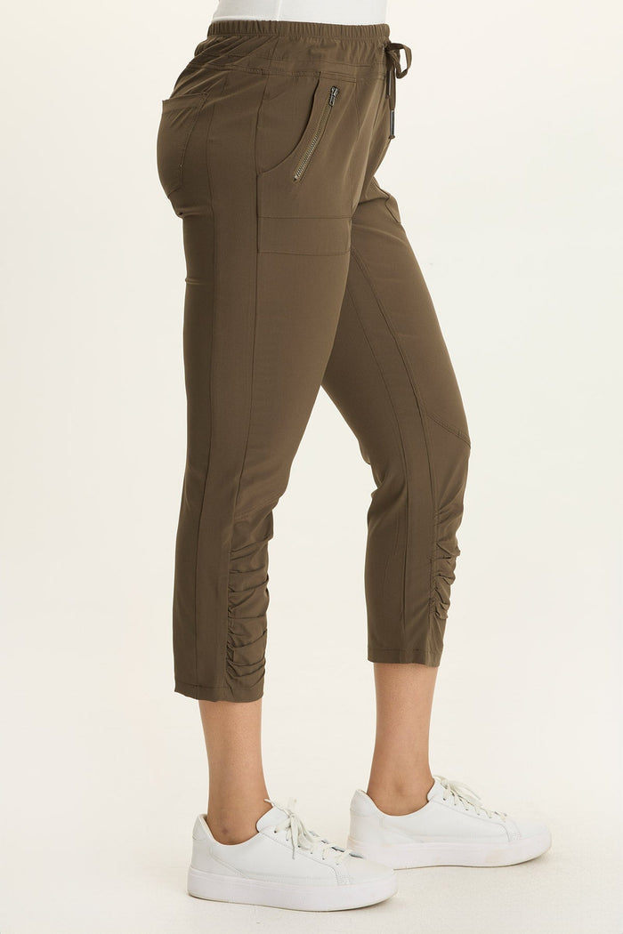 Wearables Aksana Whisper Stretch Ruched Active Slim Pant
