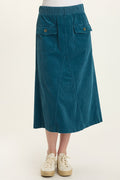 Wearables Alto Corduroy Midi Skirt