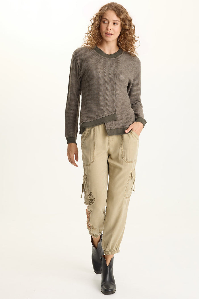 XCVI Alvis Thermal Asymmetrical Long-Sleeve Top