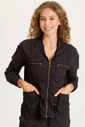 XCVI Amis Textured Cinchable Bomber