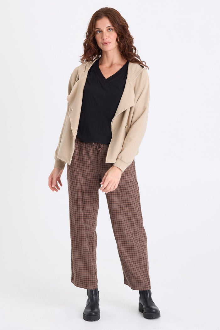 XCVI Amun Plaid Tapered Pant