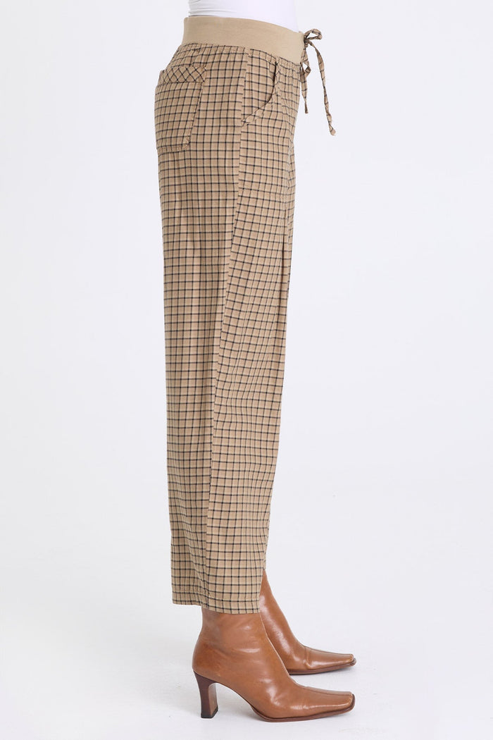 XCVI Amun Plaid Tapered Pant