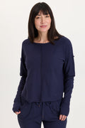 Wearables Annika Long Sleeve Boat Neck Top