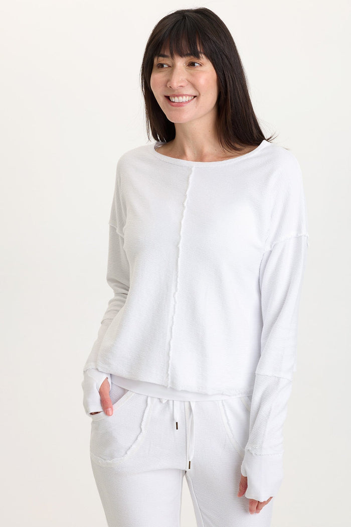 Wearables Annika Long Sleeve Boat Neck Top