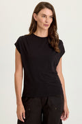 Wearables Arwen Soft Jersey Mock Neck Tee