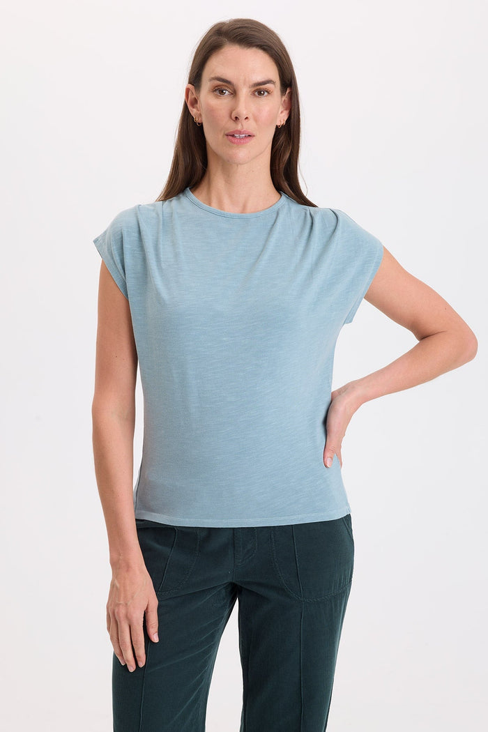Wearables Arwen Soft Jersey Mock Neck Tee