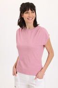 Wearables Arwen Soft Jersey Mock Neck Tee