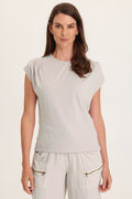 Wearables Arwen Soft Jersey Mock Neck Tee