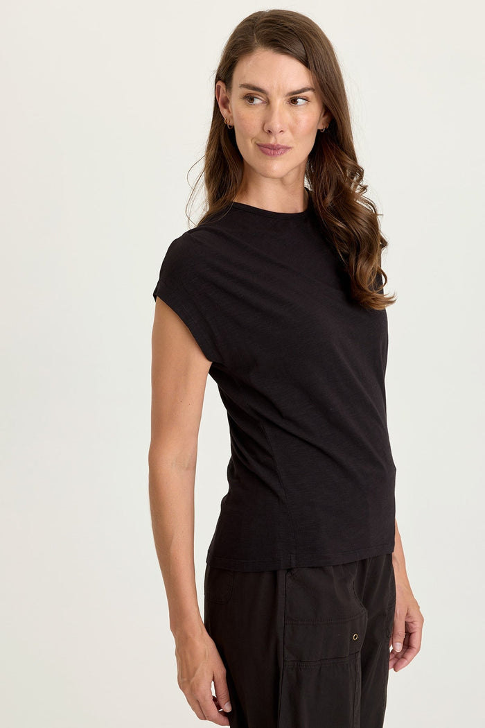 Wearables Arwen Soft Jersey Mock Neck Tee