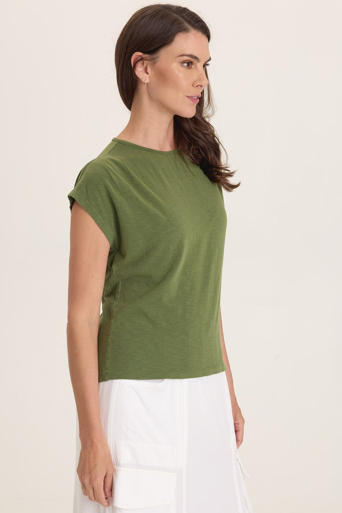 Wearables Arwen Soft Jersey Mock Neck Tee