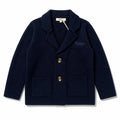 Arza Navy Knit Blazer