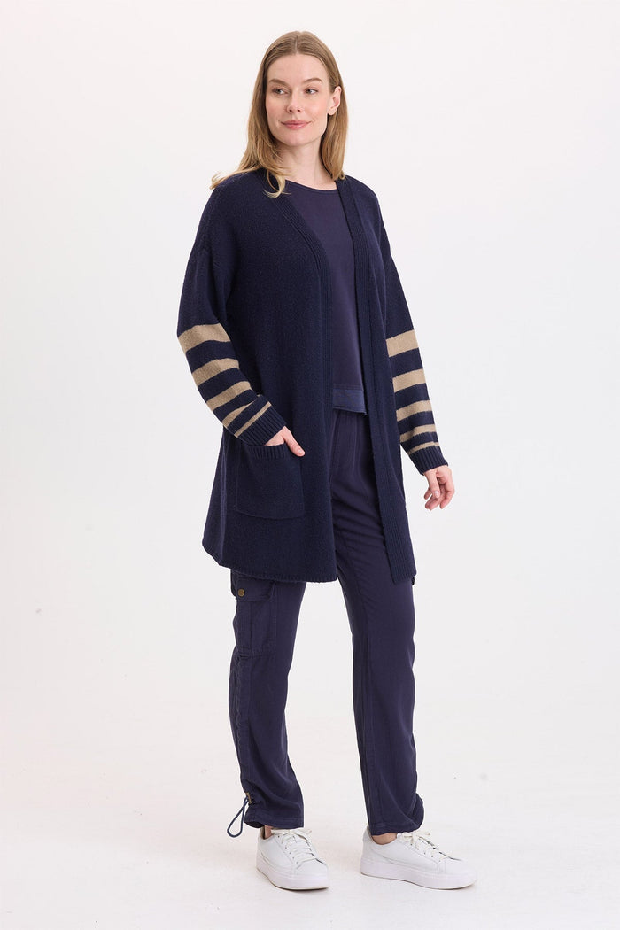 Wearables Ayla Striped Sleeves Cardigan
