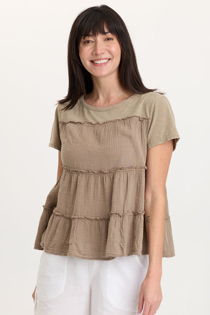 Wearables Balinda Gauze Babydoll Top
