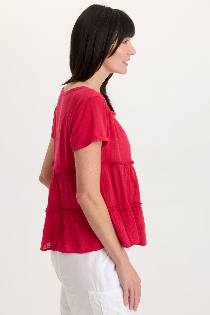Wearables Balinda Gauze Babydoll Top