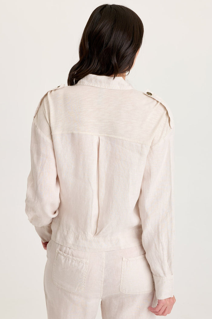 XCVI Baltazar Linen Pleated Jacket