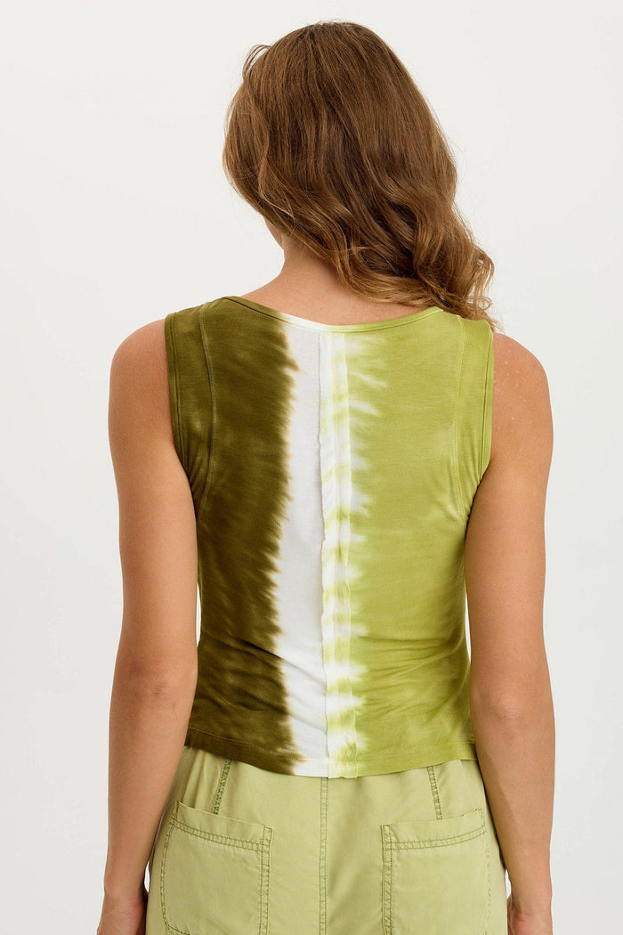 XCVI Bano Jersey Ruched Panel Tank