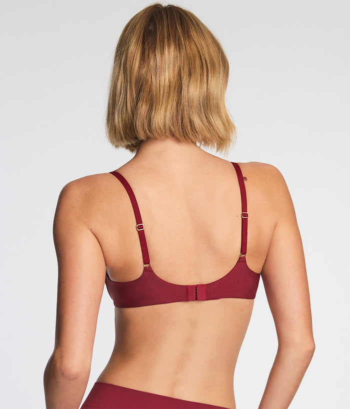 Baseline T-Shirt Bra: Cabernet