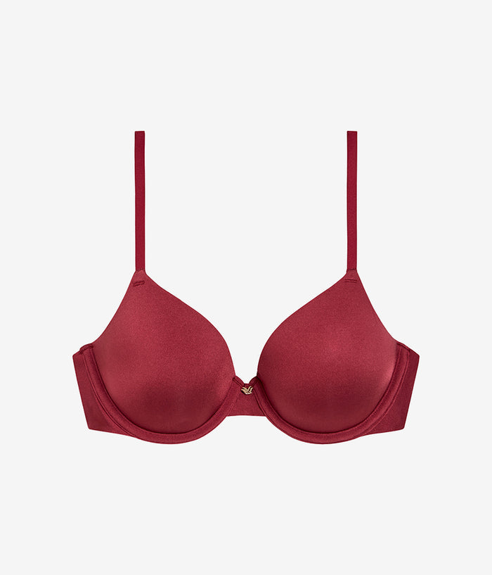 Baseline T-Shirt Bra: Cabernet
