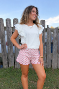 Basic Ruffle Sleeve Top