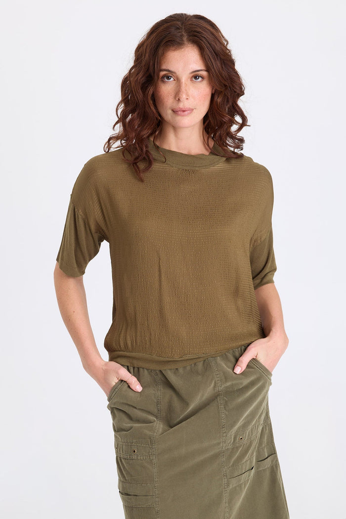 XCVI Basilia Vivi Stripe Short Sleeve Top